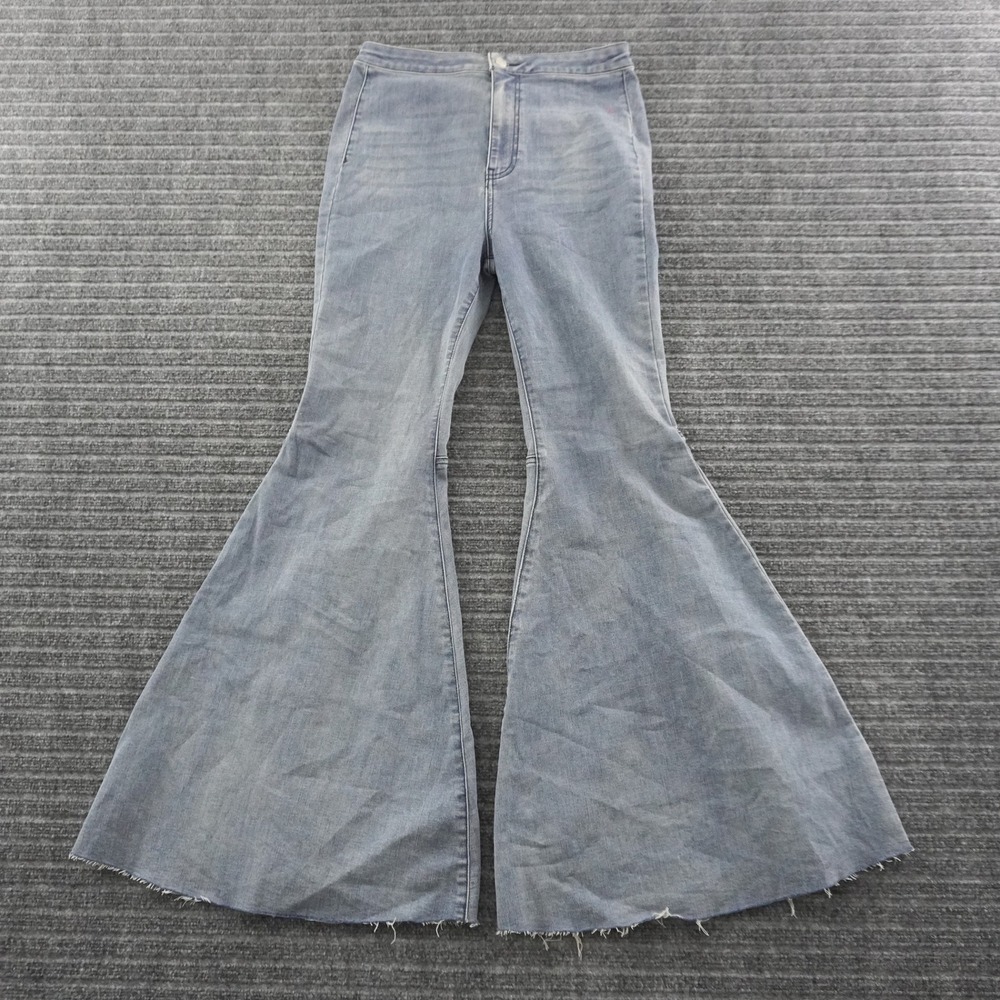 Free People We The Free Flare Jeans Womens 30 Extreme Bell Bottom High Rise Boho